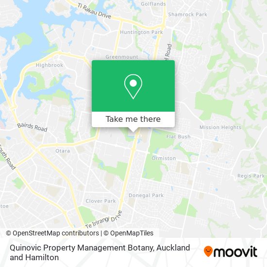 Quinovic Property Management Botany map