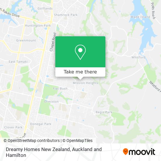 Dreamy Homes New Zealand map