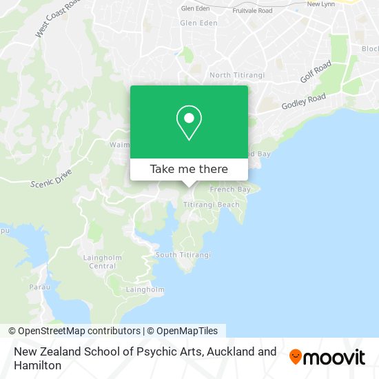 New Zealand School of Psychic Arts map