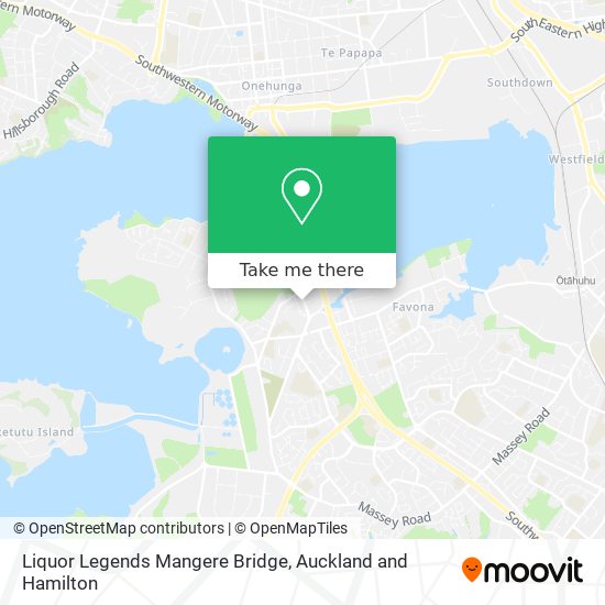 Liquor Legends Mangere Bridge map