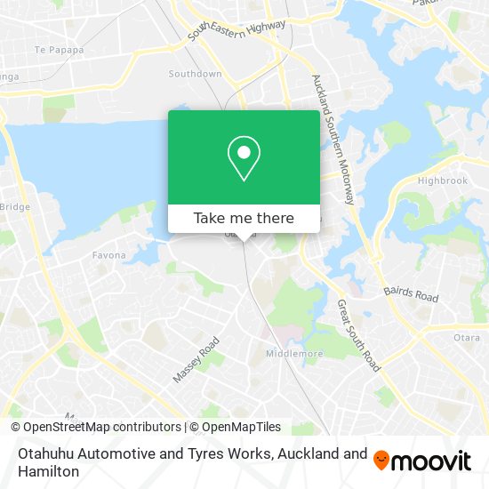 Otahuhu Automotive and Tyres Works map