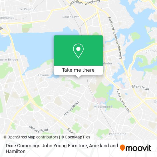 Dixie Cummings John Young Furniture map