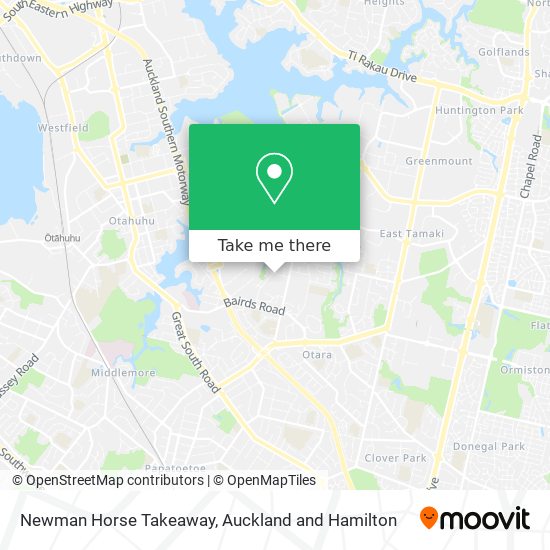 Newman Horse Takeaway map