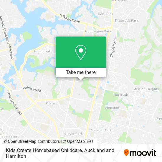Kids Create Homebased Childcare map