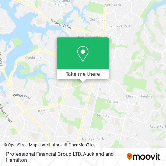 Professional Financial Group LTD map