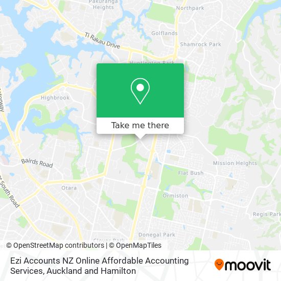 Ezi Accounts NZ Online Affordable Accounting Services map