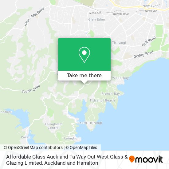 Affordable Glass Auckland Ta Way Out West Glass & Glazing Limited map