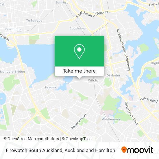 Firewatch South Auckland map