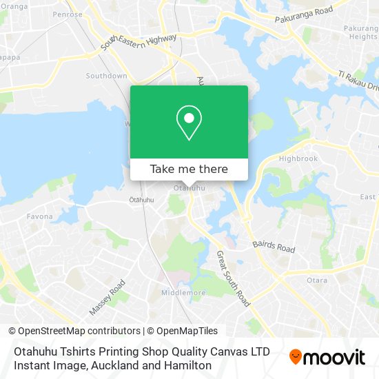 Otahuhu Tshirts Printing Shop Quality Canvas LTD Instant Image map