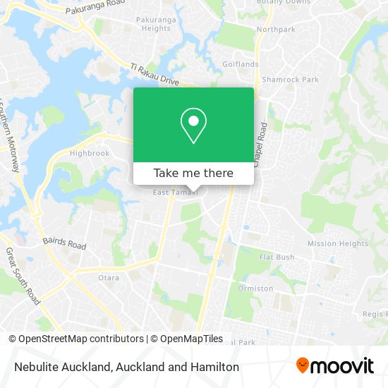 Nebulite Auckland map