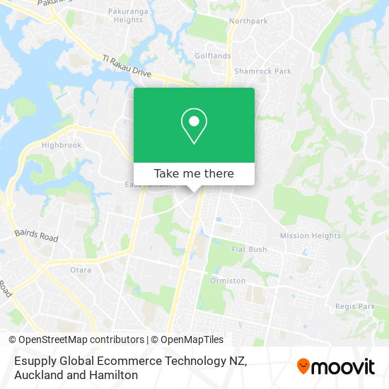 Esupply Global Ecommerce Technology NZ地图