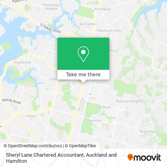 Sheryl Lane Chartered Accountant map