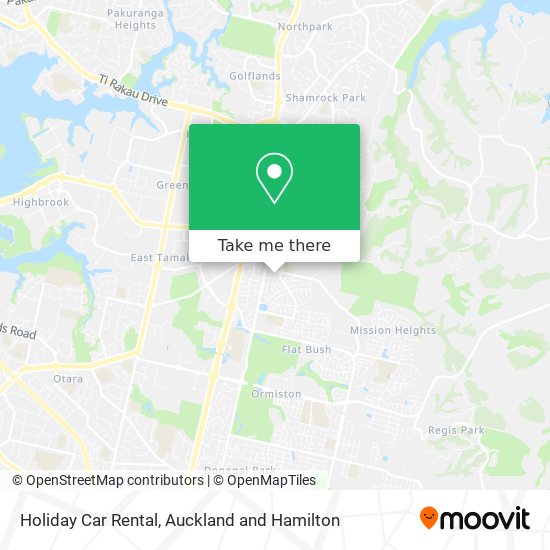 Holiday Car Rental map