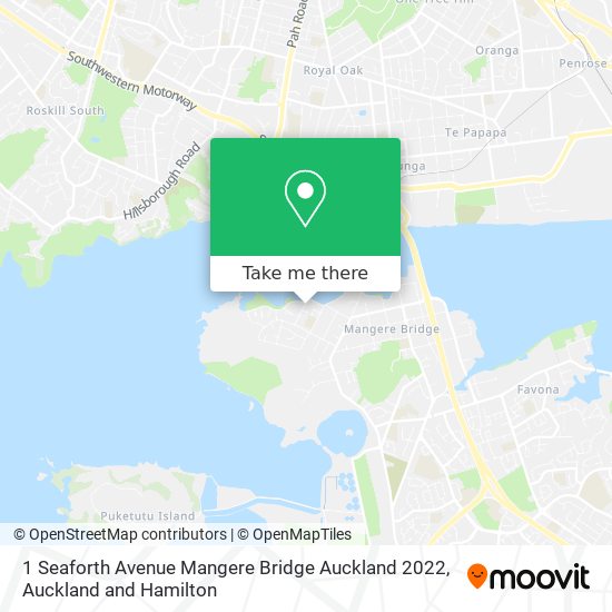 1 Seaforth Avenue Mangere Bridge Auckland 2022 map