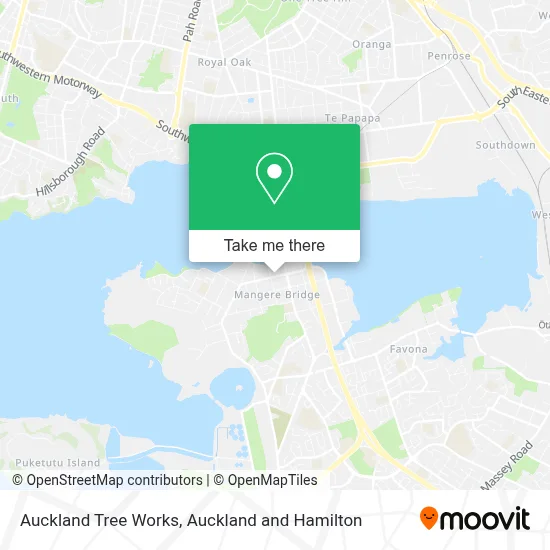 Auckland Tree Works map