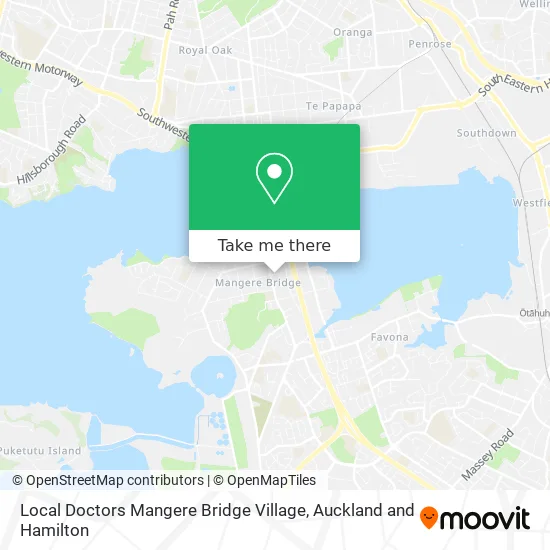 Local Doctors Mangere Bridge Village map