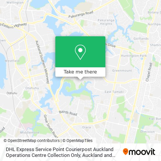DHL Express Service Point Courierpost Auckland Operations Centre Collection Only地图