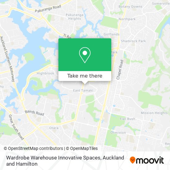 Wardrobe Warehouse Innovative Spaces map