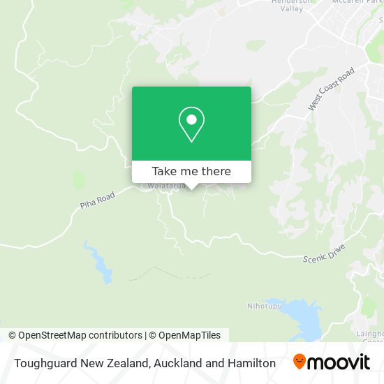 Toughguard New Zealand map