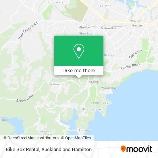 Bike Box Rental map