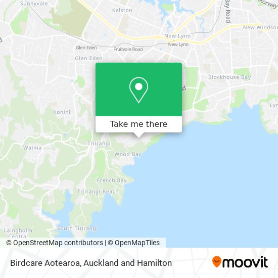 Birdcare Aotearoa map