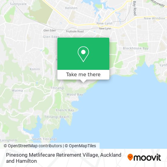 Pinesong Metlifecare Retirement Village map