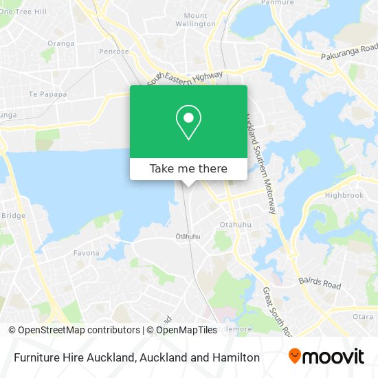 Furniture Hire Auckland map