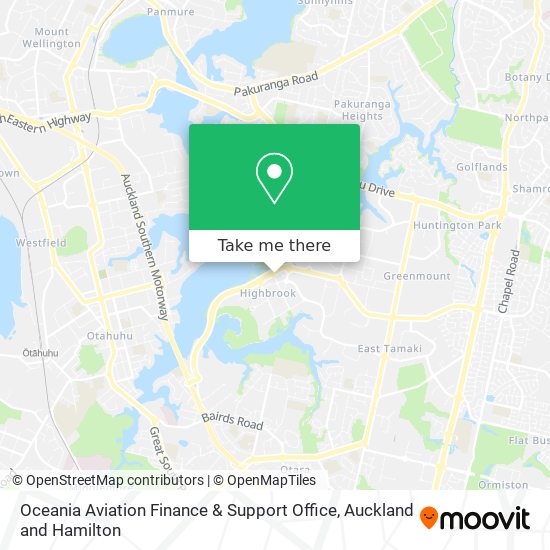 Oceania Aviation Finance & Support Office map
