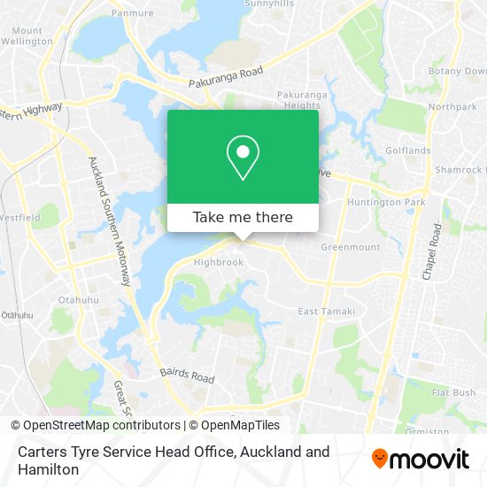 Carters Tyre Service Head Office地图