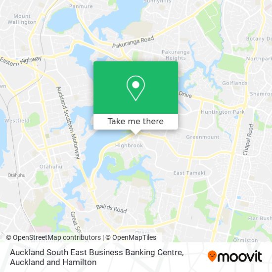 Auckland South East Business Banking Centre地图