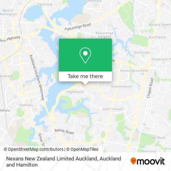 Nexans New Zealand Limited Auckland map
