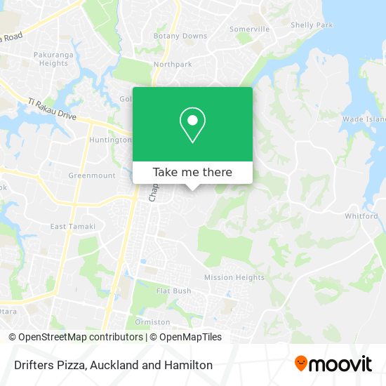 Drifters Pizza map