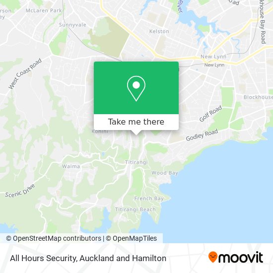 All Hours Security map