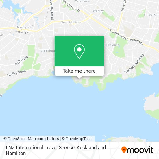 LNZ International Travel Service map