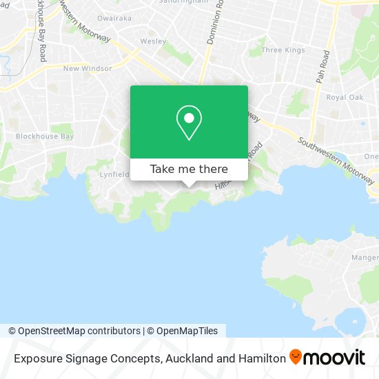 Exposure Signage Concepts map