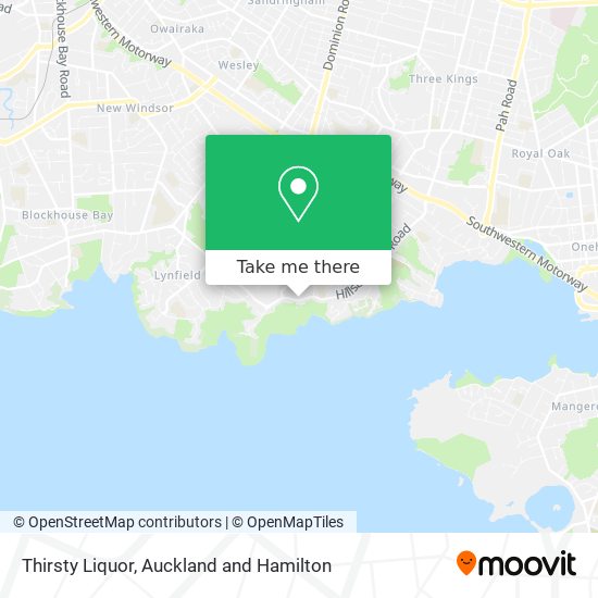 Thirsty Liquor map