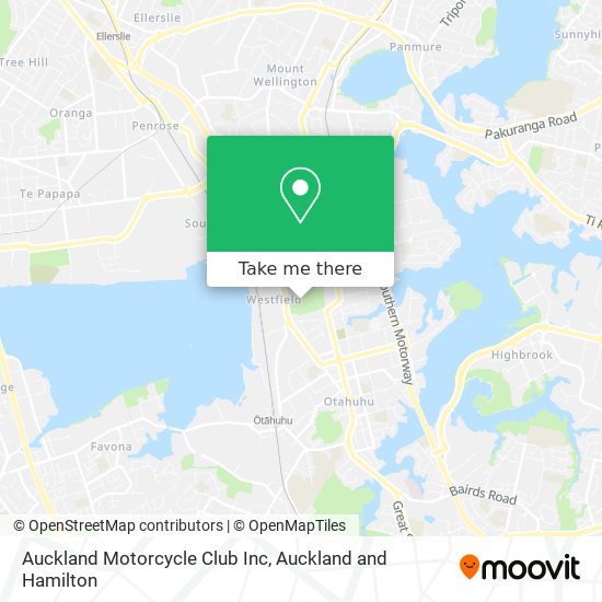 Auckland Motorcycle Club Inc map