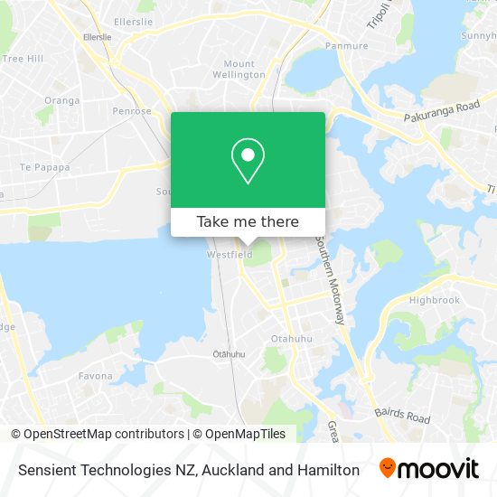 Sensient Technologies NZ map