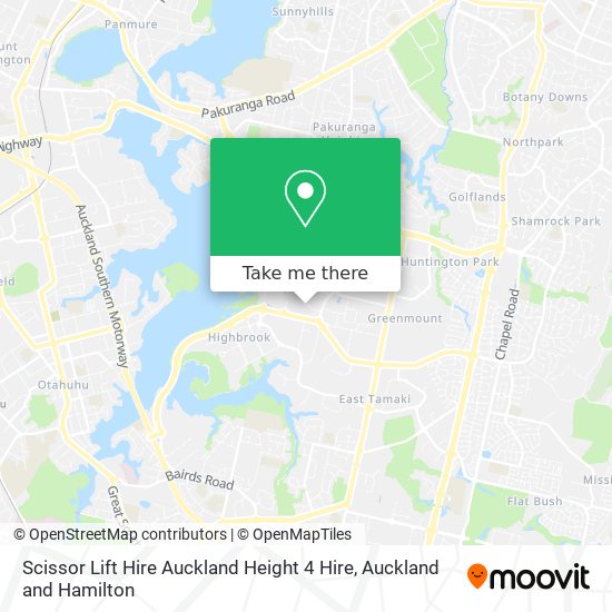 Scissor Lift Hire Auckland Height 4 Hire map