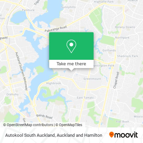 Autokool South Auckland map