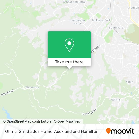 Otimai Girl Guides Home map