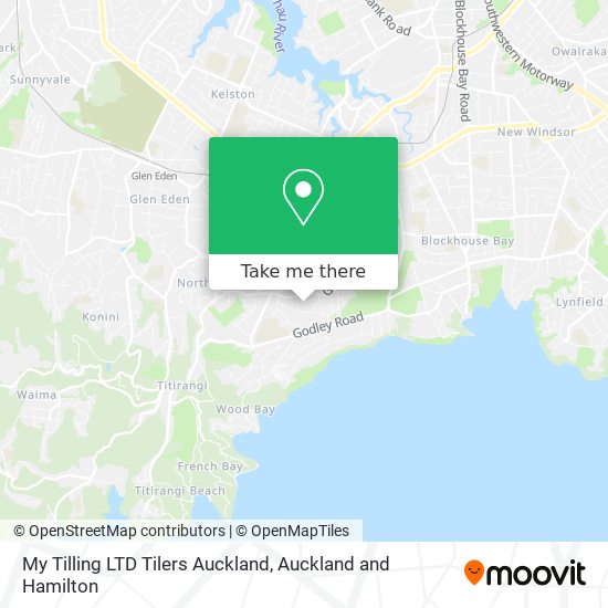 My Tilling LTD Tilers Auckland map