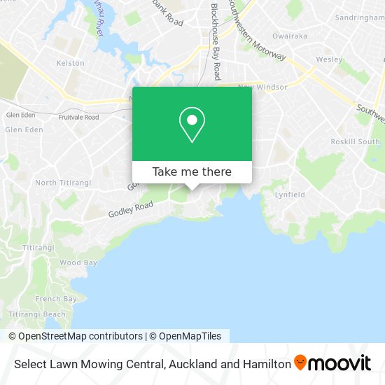 Select Lawn Mowing Central map