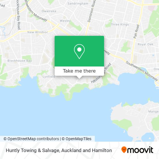 Huntly Towing & Salvage map