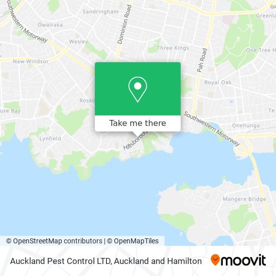 Auckland Pest Control LTD map