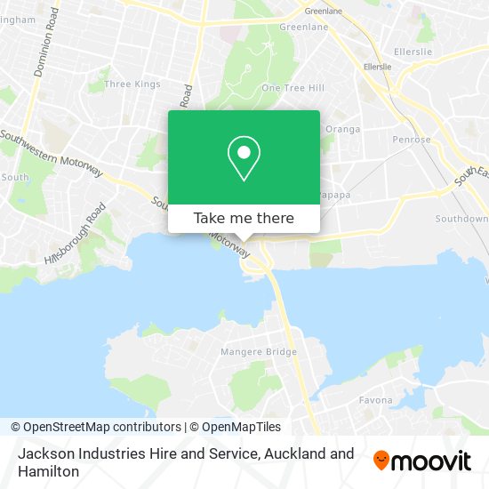 Jackson Industries Hire and Service map