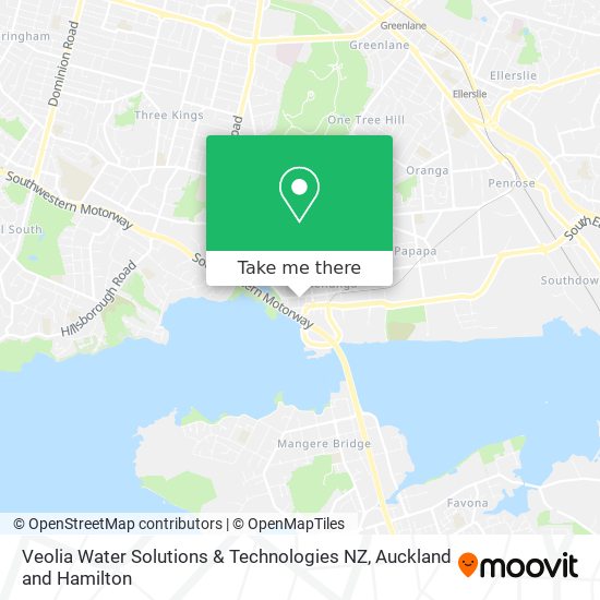 Veolia Water Solutions & Technologies NZ map