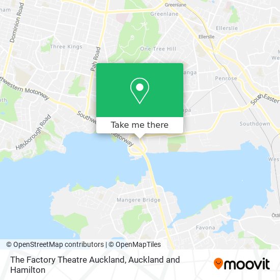 The Factory Theatre Auckland map