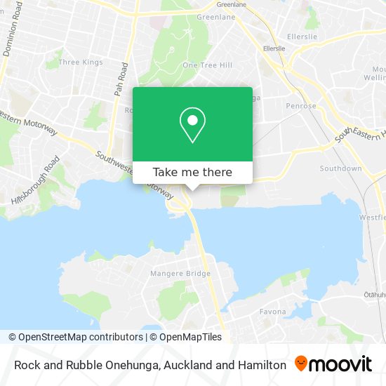 Rock and Rubble Onehunga map