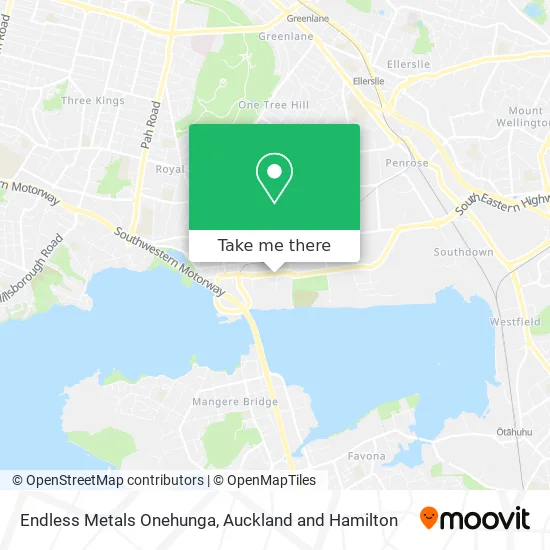 Endless Metals Onehunga map